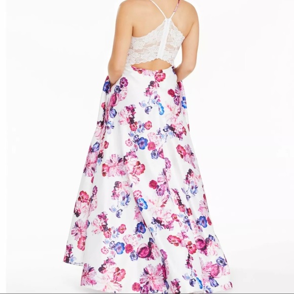 City Studio Floral Fit and Flare Gown Size 9 NWT - Picture 2 of 15